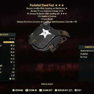 Pocketed Stand Fast