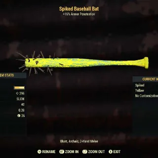 Yellow Baseball Bat Lvl 5
