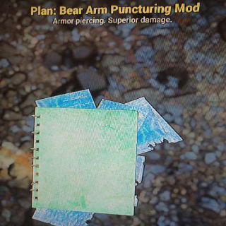 Plan | Bear Arm Puncturing Mod - Game Items - Gameflip