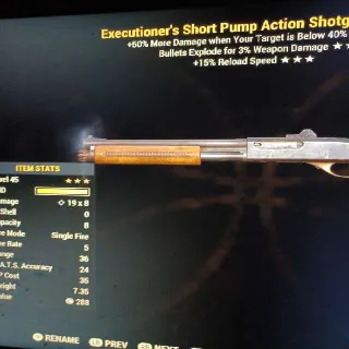 Weapon | EE15 Pump Shotgun
