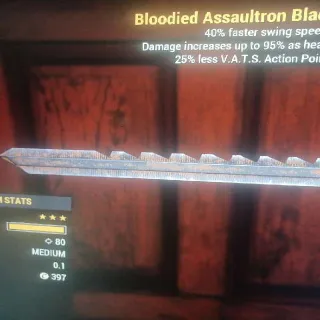 Weapon | B4025 Assaultron Blade