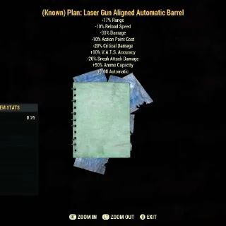 Laser Gun Aligned Automatic Barrel