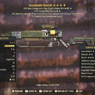 Acceptable Overkill