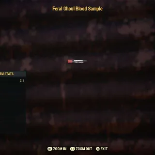 Feral Ghoul Blood Sample
