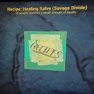 Plan | Heal Salve Savage Divide