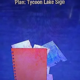 Tycoon Lake Sign