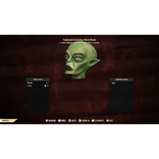 Glowing Alien Mask
