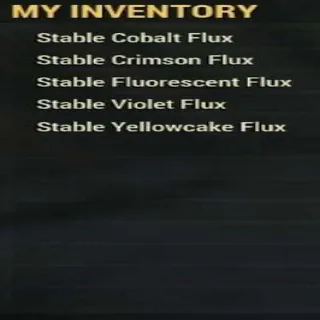 1K Of Each Stable Flux