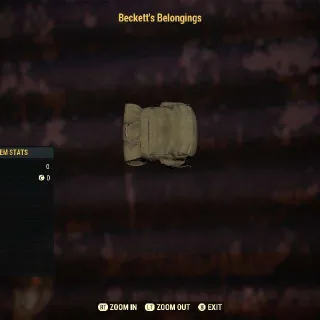 Beckett's Belongings