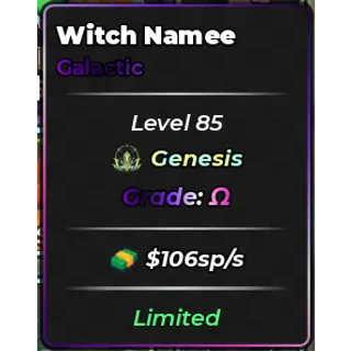 Limited Witch Namee Omega Genesis - Anime Dice