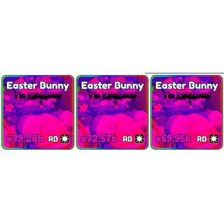 3x Rainbow Solar Easter Bunny Bundle - Tap Simulator