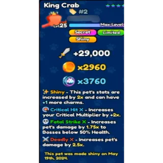 King Crab #2 Pet Catchers 
