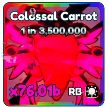 Rainbow Solar Colossal Carrot - Tap Simulator