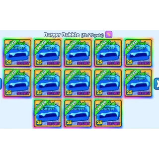 Shiny Burger bubble team - bgsi