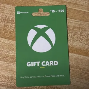 Microsoft Xbox gift card