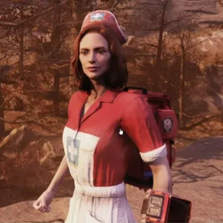 Asylum Worker Uniform Red+hat