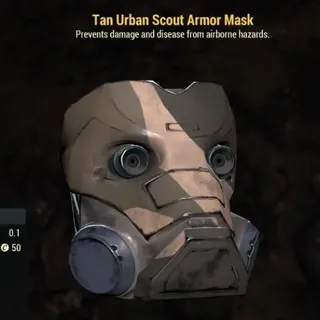 Tan Urban Scout Armor Mask