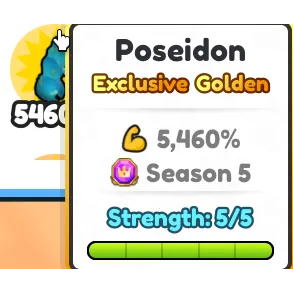 FULLY FORGED Poseidon Golden Arm