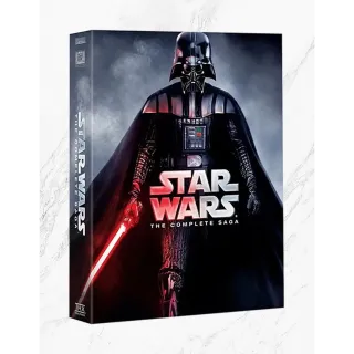 Star Wars Episodes 1-6 4k Digital Code Set
