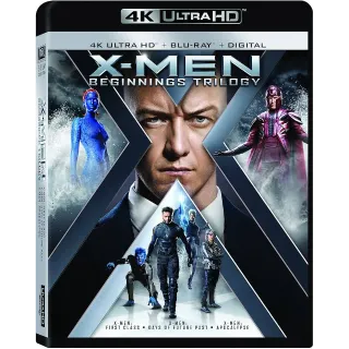 X-Men Beginning's Trilogy 4k digital 