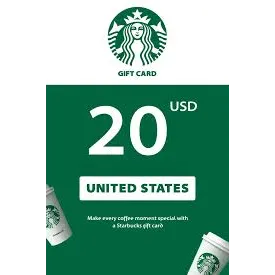 $20.00 USD Starbucks