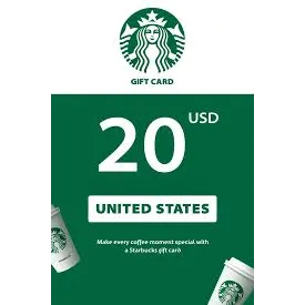$20.00 USD Starbucks