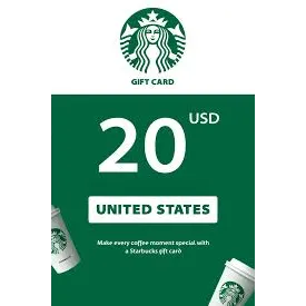 $20.00 USD Starbucks
