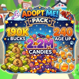 Adopt ME PACK BUNDLE bucks, age up, candies