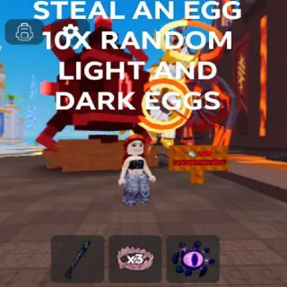STEAL AN EGG 10X RANDOM LIGHT AND DARK EGGS