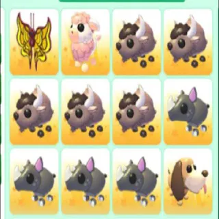 ADOPT ME 12X PETS BUNDLE
