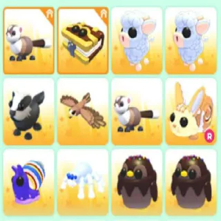ADOPT ME 12X PETS BUNDLE
