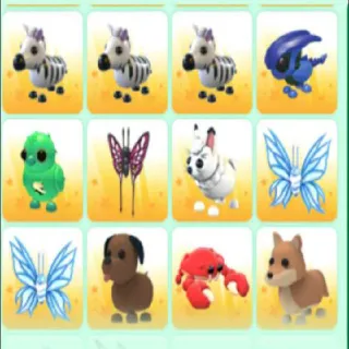 ADOPT ME 12X PETS BUNDLE