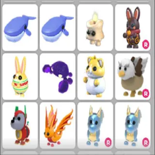 ADOPT ME LEGENDARY PETS 12x bundle