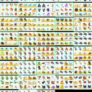 ADOPT ME BULK 765X BUNDLE LEGENDARIES, ULTRA RARES, RARES, UNCOMMON, COMMON, NFR, MFR