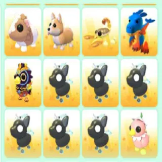 ADOPT ME 12X PETS BUNDLE