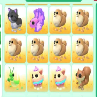 ADOPT ME 12X PETS BUNDLE