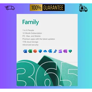 Microsoft Office 365 Family 6 User 6TB 1 Year