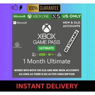 Xbox Game Pass Ultimate 1 Month Membership - US ONLY (NO STACKABLE)