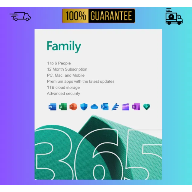Microsoft Office 365 Family 6 User 6TB 1 Year - Other - Gameflip