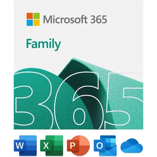 Microsoft 365 Family 6 Users 1 Year Subscription - 6TB OneDrive Storage - Digital Code (US)