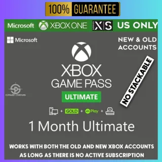 XBOX GAME PASS ULTIMATE 1 MONTH MEMBERSHIP - US ONLY (NO STACKABLE)