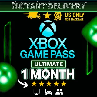 Xbox Game Pass Ultimate 1 Month Membership - US ONLY (NO STACKABLE)