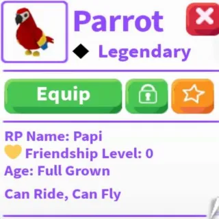 Adopt Me RF parrot