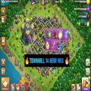 Clash of Clans ⚡(COC)💎[ TH14] - NEAR  MAXED🔥[7xEPIC EQIP] [ HEROS SKINS ] || HERO-81-81-52-55-30|| FULL SAFE ACC