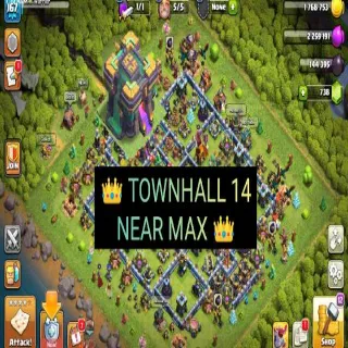 Clash of Clans ⚡(COC)💎[ TH14 ] -PREMIUM🔥 [ 6x EPIC EQIP || HERO -56-64-43-41-11 || FULL SAFE ACC