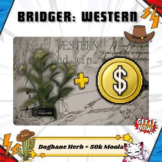 50k Moola + 10 Dogbane Herb - Bridger: Western