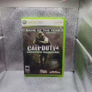 Call of Duty 4 Modern Warfare Game of the Year Edition (Xbox 360) Complete