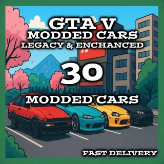 ✨ GTA V | ENCHANCED & LEGACY EDITION | 30 MODDED CARS | READ DESCRIPTION! ✨