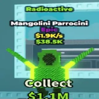 Radioactive Mangolini Parrocini 🦜☢️ | 1 of 2 Known Exist | ULTRA RARE