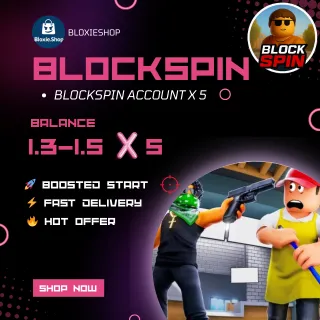 5 BLOCKSPIN ACCOUNT – READY TO PLAY